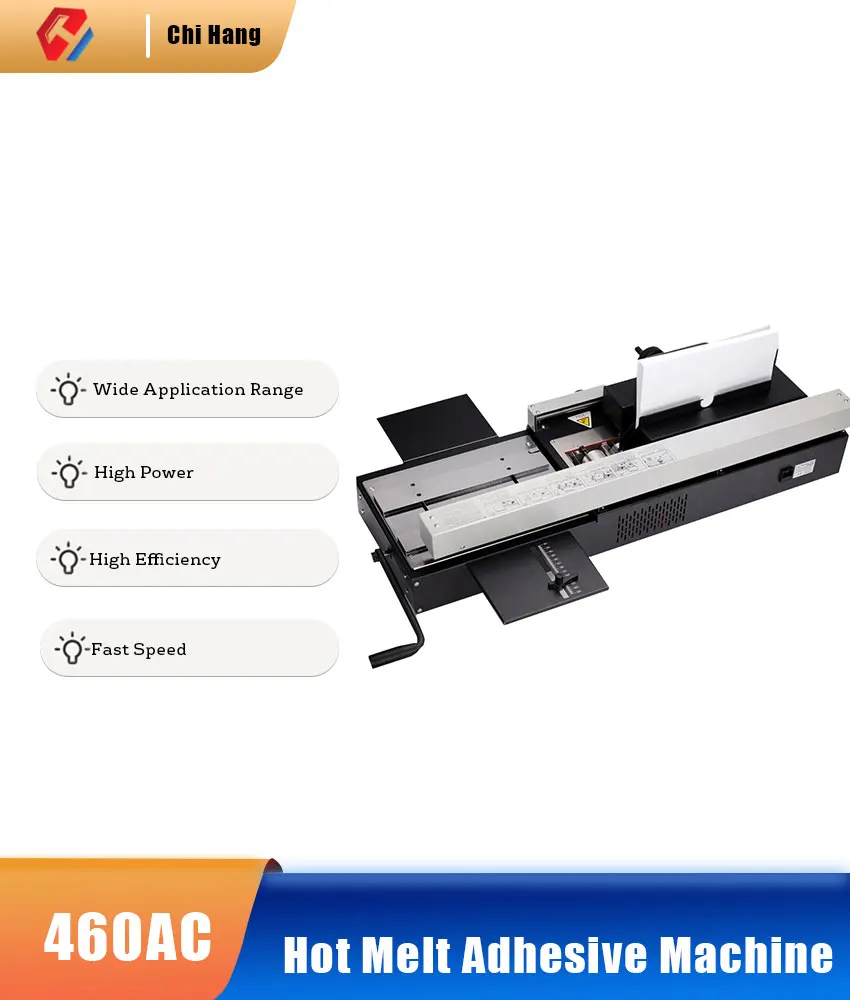 460AC Hot Melt Adhesive Machine A4 Accounting File Tender Document Cover Book Binding Machine Manual Wireless Binding Machine
460AC Hot Melt Adhesive Machine A4 Accounting File Tender Document Cover Book Binding Machine Manual Wireless Binding Machine