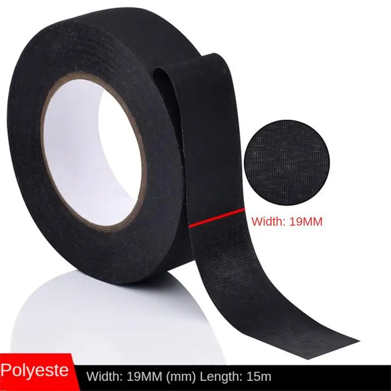 15M Heat-resistant Retardant Adhesive Tape Cloth Fabric Tape For Automotive Cable Tape Harness Wiring Loom Electrical Heat Tape
15M Heat-resistant Retardant Adhesive Tape Cloth Fabric Tape For Automotive Cable Tape Harness Wiring Loom Electrical Heat Tape