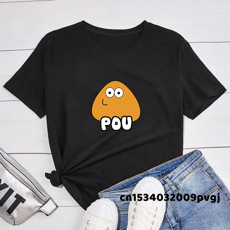 POU Cute Wow Head Pattern T Shirt Women Short Sleeve Tops Funny Game Graphic Print Tshirt Harajuku Woman Clothing
POU Cute Wow Head Pattern T Shirt Women Short Sleeve Tops Funny Game Graphic Print Tshirt Harajuku Woman Clothing
