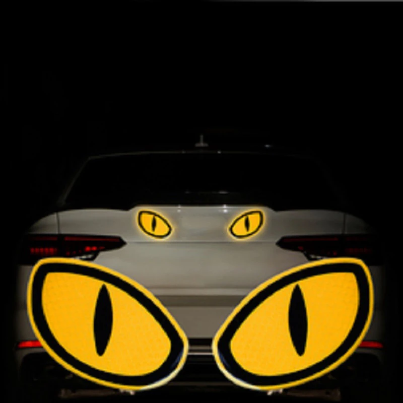 Светоотражающие предупреждающие наклейки, Мультяшные наклейки на глаза для автомобилей, грузовиков, мотоциклов, 2 шт.
Светоотражающие предупреждающие наклейки, Мультяшные наклейки на глаза для автомобилей, грузовиков, мотоциклов, 2 шт.