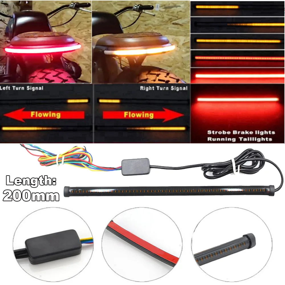 20/30cm Motorcycle Turn Signal Light Strip Red Amber Flowing LED Light Strip 12-24V Moto Switchback Flowing Turn Brake Lights
20/30cm Motorcycle Turn Signal Light Strip Red Amber Flowing LED Light Strip 12-24V Moto Switchback Flowing Turn Brake Lights