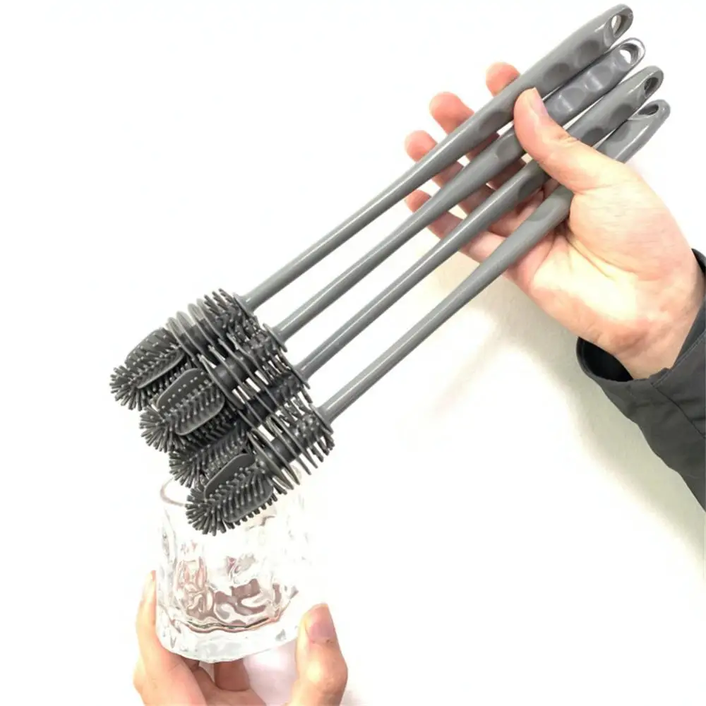 Silicone Milk Bottle Brush Cup Long Handle Drink Bottle Glass Cup Cleaning Brush Scrubber Glass Cleaner Kitchen Cleaning Tool
Silicone Milk Bottle Brush Cup Long Handle Drink Bottle Glass Cup Cleaning Brush Scrubber Glass Cleaner Kitchen Cleaning Tool