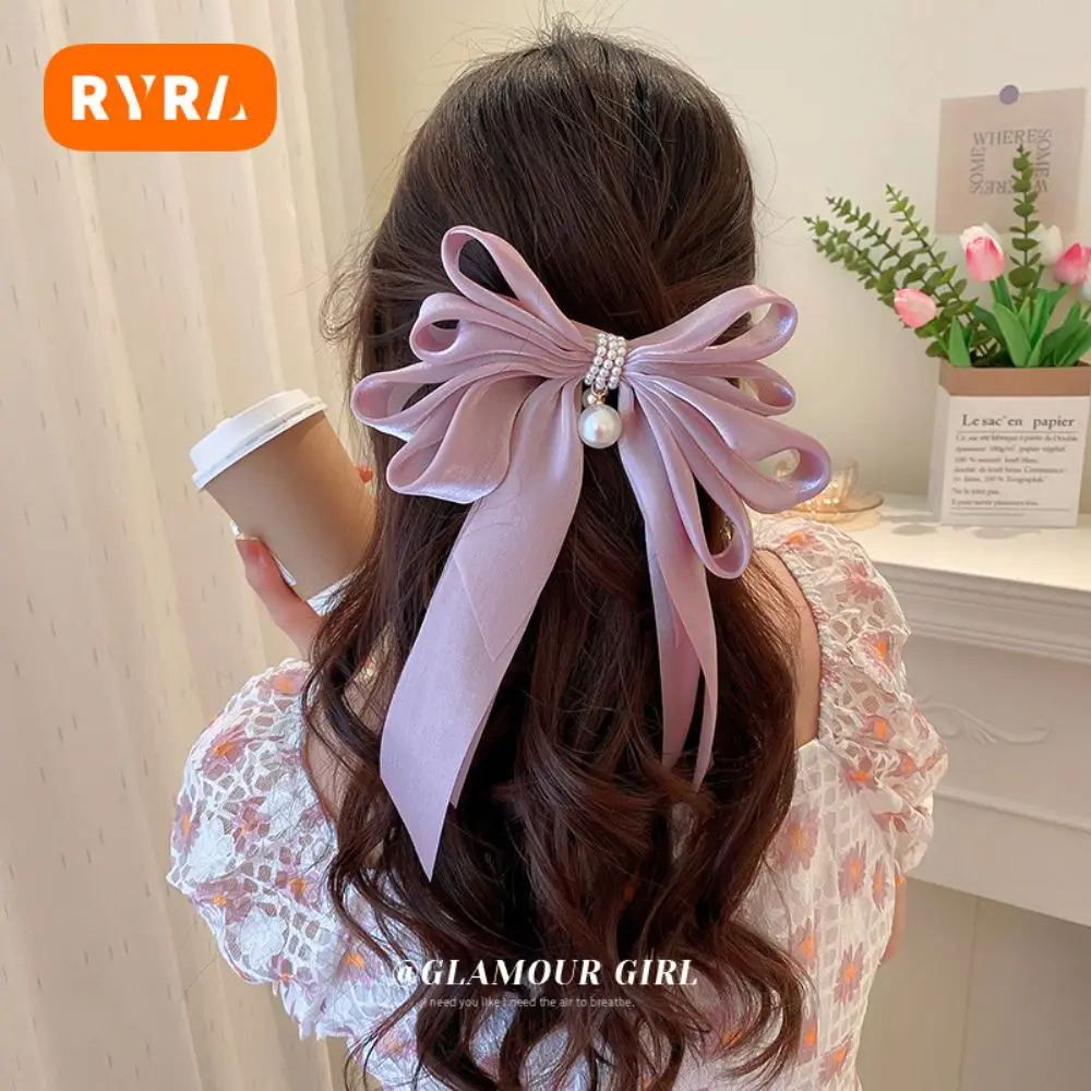 Hairpin Retro Satin Ribbon Big Bowknot Bow For Women Girls Headwear Hair Clips Elegant Headdress Ponytail Clip Vintage Barrettes
Hairpin Retro Satin Ribbon Big Bowknot Bow For Women Girls Headwear Hair Clips Elegant Headdress Ponytail Clip Vintage Barrettes