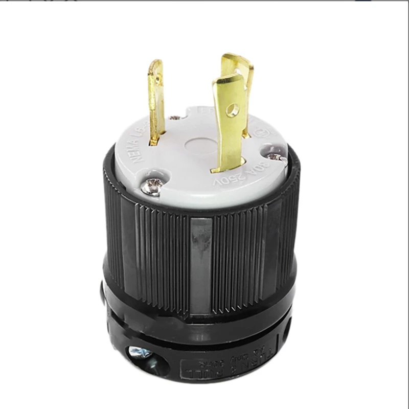Electrical Twist Lock Plug NEMA L6-30P USA 3 Pin Locking Male Plug Receptacle Connector Adapter 30A 250V
Electrical Twist Lock Plug NEMA L6-30P USA 3 Pin Locking Male Plug Receptacle Connector Adapter 30A 250V