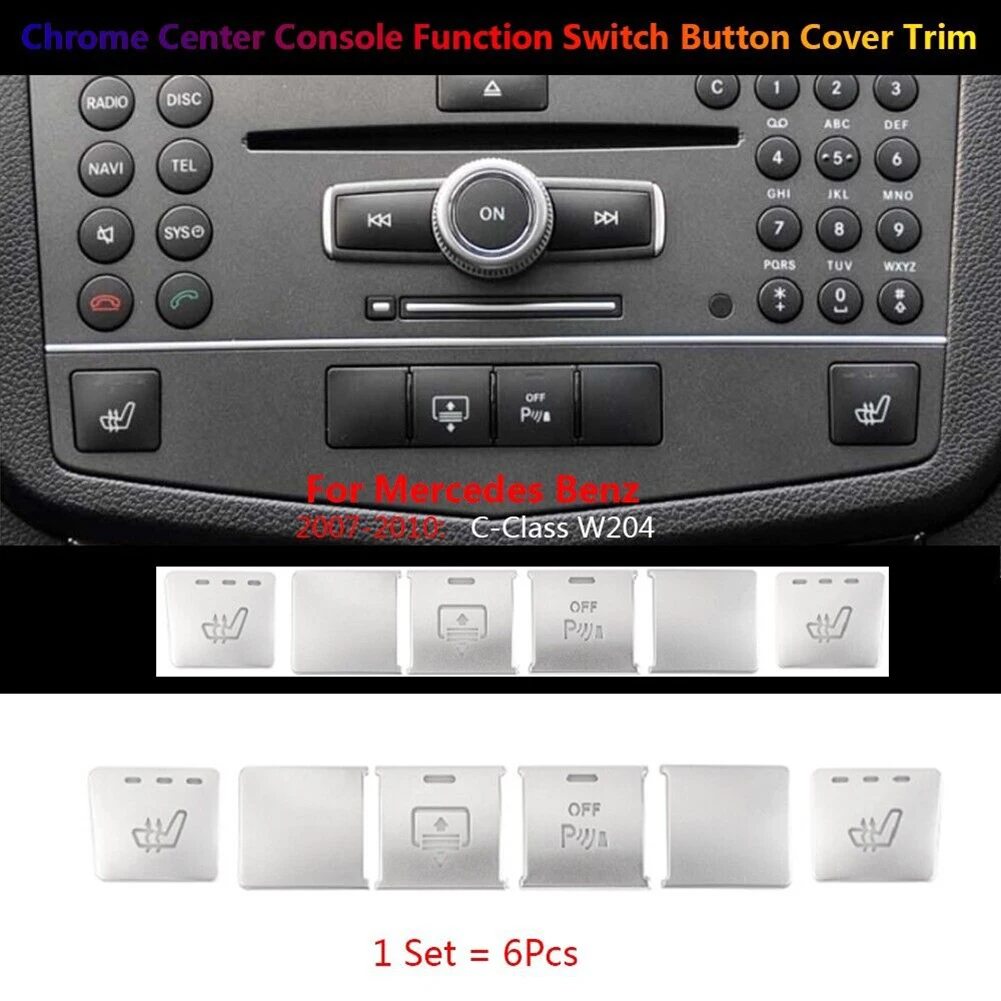 Part Cover Stickers 6 X ABS Accessories Button CD Pannel Switch Center Console For Mercedes C W204 Replacement
Part Cover Stickers 6 X ABS Accessories Button CD Pannel Switch Center Console For Mercedes C W204 Replacement