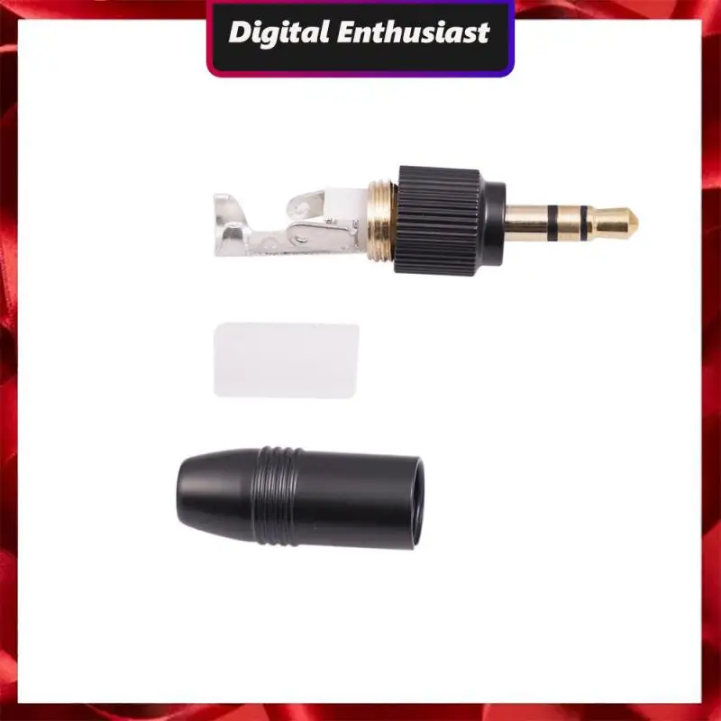 With M6 Thread Prevent Loosening Microphone Plug Black Audio Adapter Durable Earphone Plug Plug Metal Shell Gold-plated Reusable
With M6 Thread Prevent Loosening Microphone Plug Black Audio Adapter Durable Earphone Plug Plug Metal Shell Gold-plated Reusable