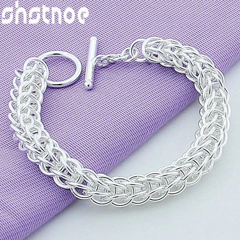 925 Sterling Silver Multi-circle Chain Bracelet For Women Men Party Engagement Wedding Birthday Gift Fashion Charm Jewelry
925 Sterling Silver Multi-circle Chain Bracelet For Women Men Party Engagement Wedding Birthday Gift Fashion Charm Jewelry