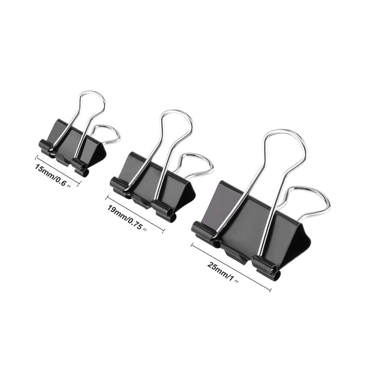 Binder Clips Paper Clamp Assorted 300 Count Mixed Size with Box for Office School and Home Clamp for Notebook Envelopes
Binder Clips Paper Clamp Assorted 300 Count Mixed Size with Box for Office School and Home Clamp for Notebook Envelopes