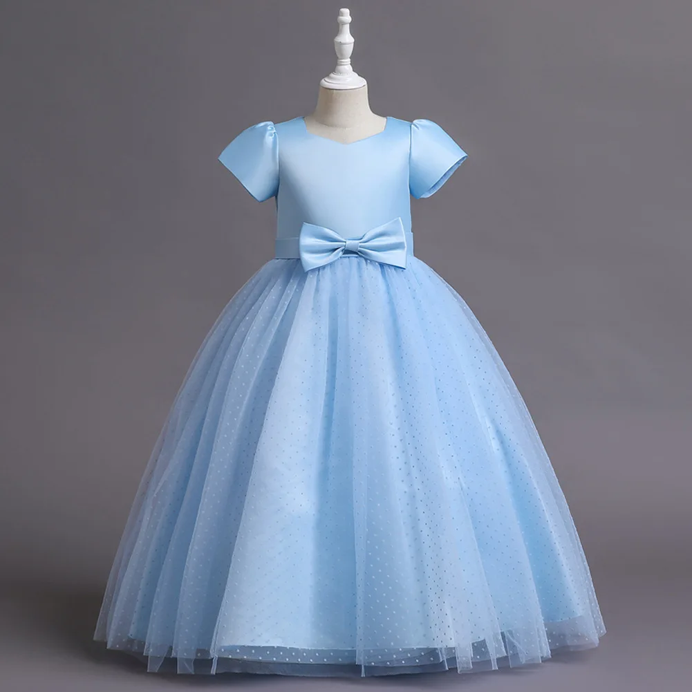 KEAIYOUHUO European and American Style Short Sleeve Bow Meash Party Formal Wedding Ball Gown Dress For Girls Kids Clothes 5-13T
KEAIYOUHUO European and American Style Short Sleeve Bow Meash Party Formal Wedding Ball Gown Dress For Girls Kids Clothes 5-13T