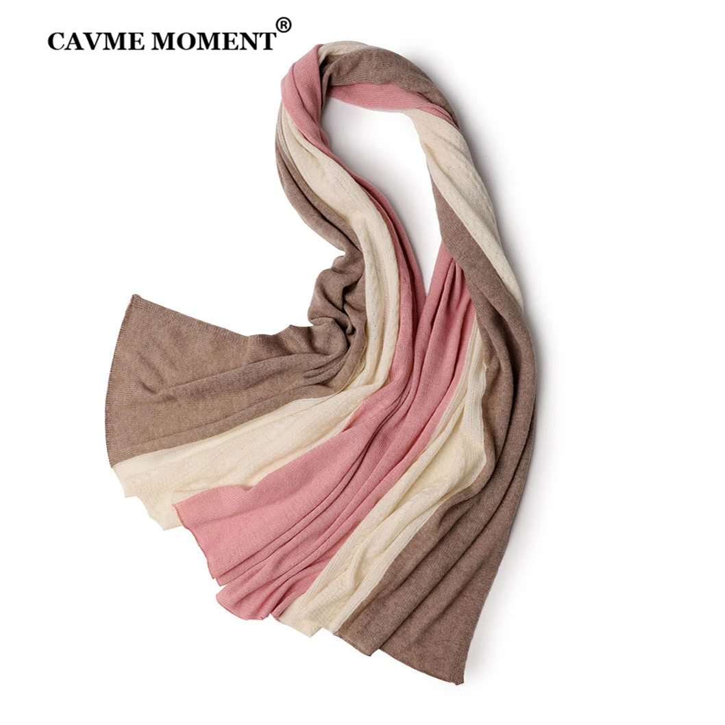 CAVME Knitted Cashmere Scarf Women Ladies Long Wraps Shawls Color Patchwork Largue Winter 180*70cm 200g
CAVME Knitted Cashmere Scarf Women Ladies Long Wraps Shawls Color Patchwork Largue Winter 180*70cm 200g