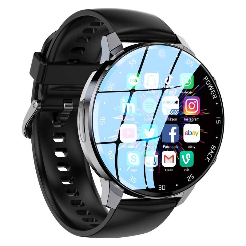 

2023 128G A3 Global Version 4G NET Smartwatch Android OS 800mAH Battery 1.43" Screen Blood Pressure GPS Location Men Smart Watch