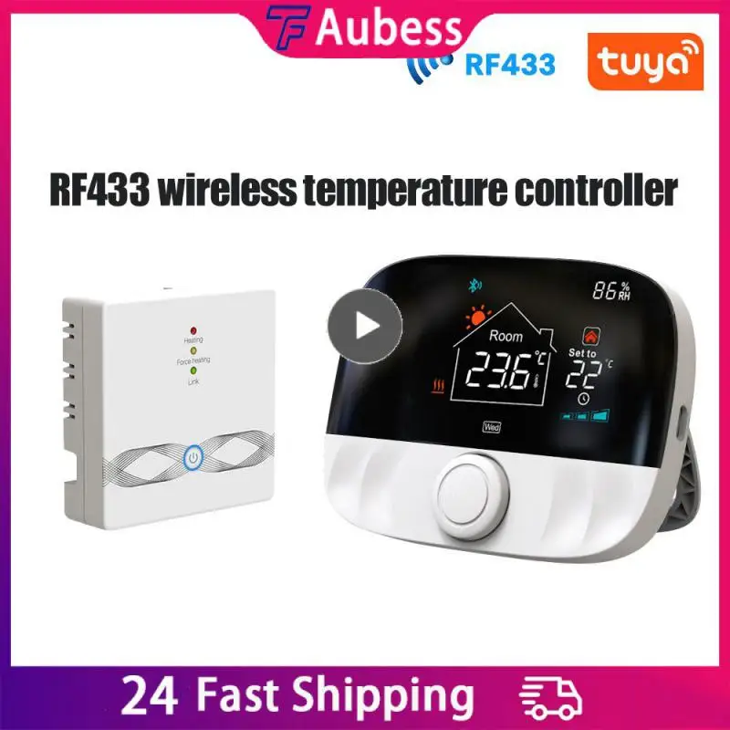 Tuya Smart Rf433 Wireless Thermostat Rf433 Heating Gas Boiler Temperature Controller For Gas Boiler Water Heating Smart Home
Tuya Smart Rf433 Wireless Thermostat Rf433 Heating Gas Boiler Temperature Controller For Gas Boiler Water Heating Smart Home