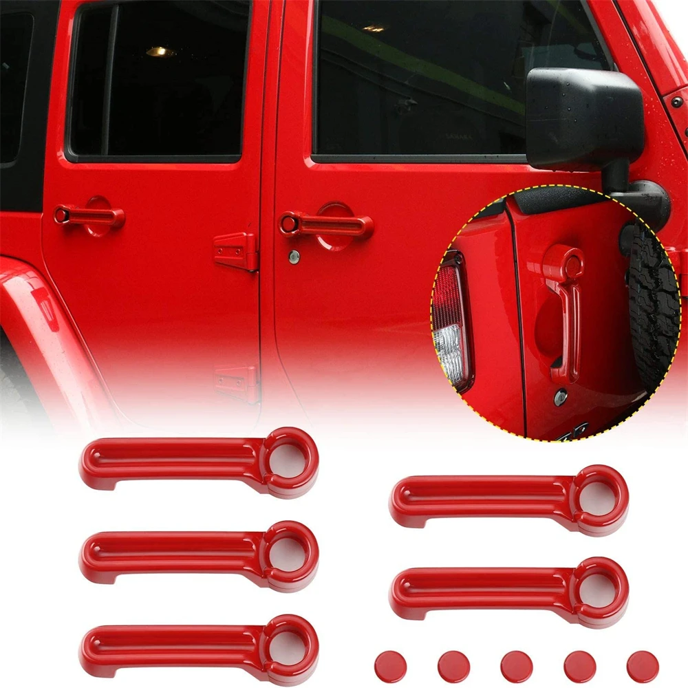 

Чехлы для ручек задней двери для Jeep Wrangler JK JKU 2007-2018 для Jeep Liberty 2008-2012 для Dodge Nitro 2007-2011, крышка ручки