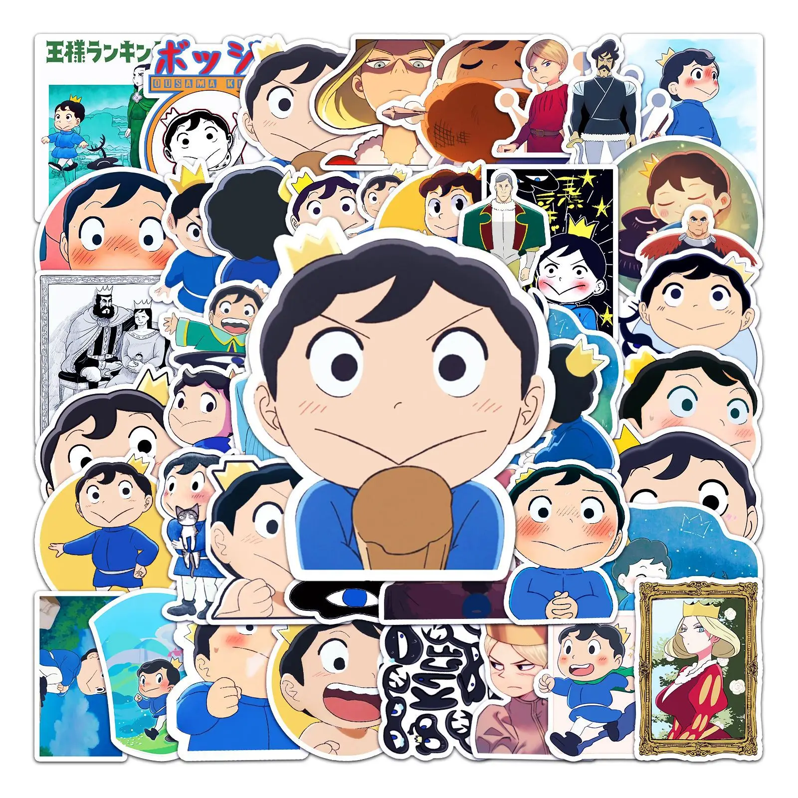 50Pcs King Ranking New Sticker Anime Bojji Jiling Kage Dormas Bebin Daida Ranking of Kings Suitcase Fridge Car Waterproof
50Pcs King Ranking New Sticker Anime Bojji Jiling Kage Dormas Bebin Daida Ranking of Kings Suitcase Fridge Car Waterproof