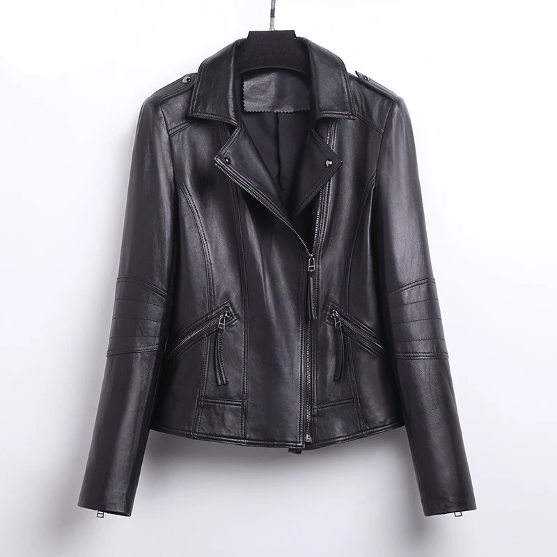 100% Sheepskin Women's Jacket Spring 2022 Genuine Leather Jacket Women Motorcycle Suit Blazer Short Slim Fit Jaqueta Feminina
100% Sheepskin Women's Jacket Spring 2022 Genuine Leather Jacket Women Motorcycle Suit Blazer Short Slim Fit Jaqueta Feminina