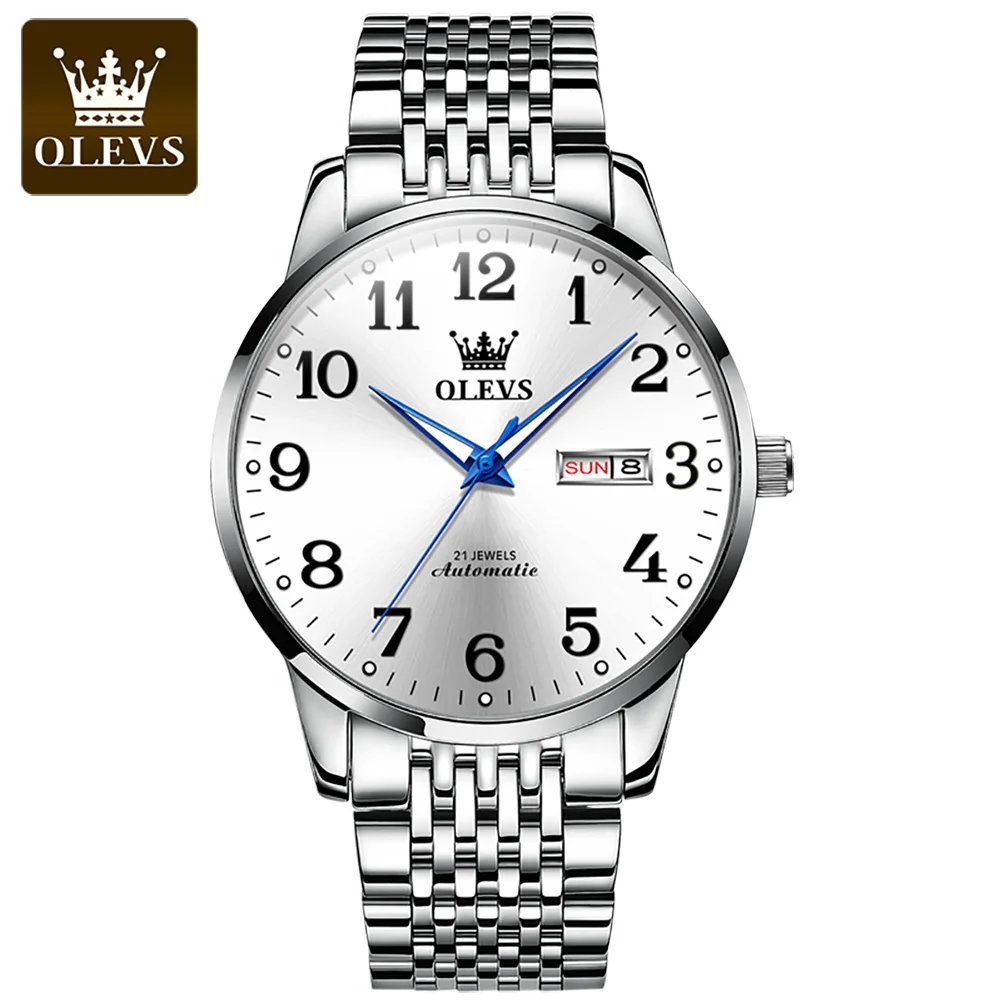 OLEVS Luxury Brand Automatic Mechanical Watch Men Famous Clock Stainless Steel Watches Business Fashion Casual Dress Wrist Watch
OLEVS Luxury Brand Automatic Mechanical Watch Men Famous Clock Stainless Steel Watches Business Fashion Casual Dress Wrist Watch