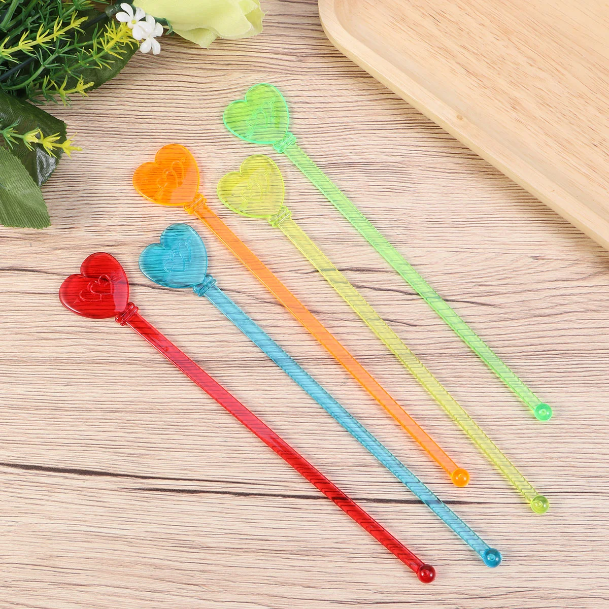 20pcs Heart Shape Swizzle Sticks Stirring Rod Cocktail Coffee Stirrers Dessert Mixing Rod Wedding Party for Bar Home ( Multi
20pcs Heart Shape Swizzle Sticks Stirring Rod Cocktail Coffee Stirrers Dessert Mixing Rod Wedding Party for Bar Home ( Multi
