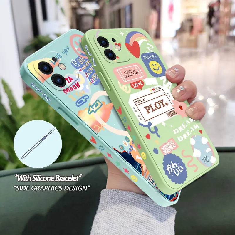 Cute Lable Letter Phone Case For iPhone 14 13 12 11 Plus Pro Max Mini X XR XS SE2020 8 7 6 6S Plus Cover with Strap
Cute Lable Letter Phone Case For iPhone 14 13 12 11 Plus Pro Max Mini X XR XS SE2020 8 7 6 6S Plus Cover with Strap