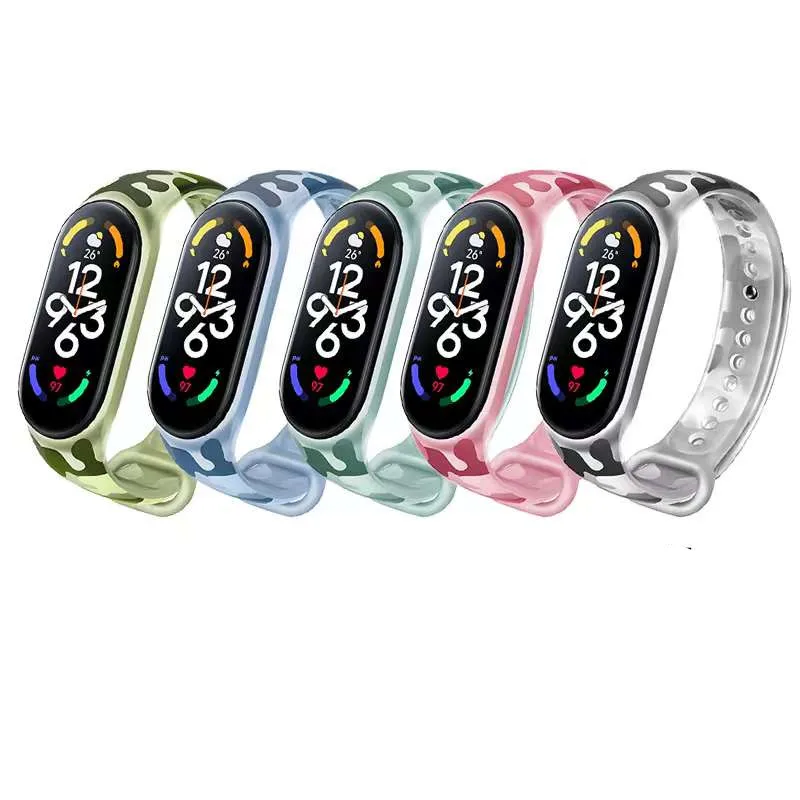 Ремешок Камуфляжный из мягкого ТПУ для xiaomi mi band 7, силиконовый браслет для смарт-часов Mi Band 7
Ремешок Камуфляжный из мягкого ТПУ для xiaomi mi band 7, силиконовый браслет для смарт-часов Mi Band 7