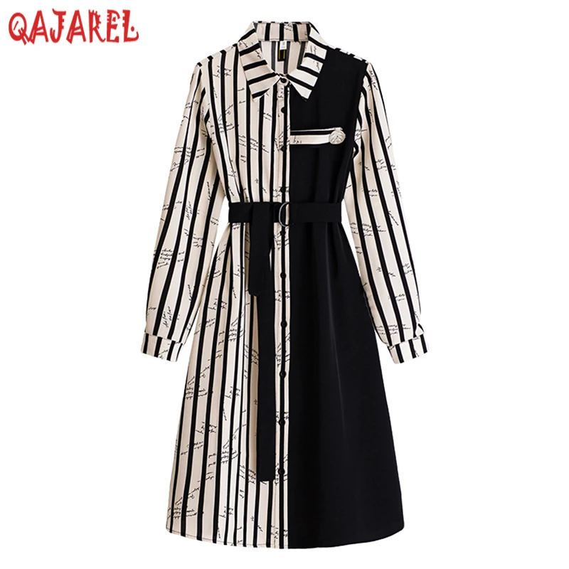 Black Patchwork Striped Long Sleeve Midi Dress for Women Spring Polo Collar Office Lady Dress 2023 Korean Fashion Bodycon Dress
Black Patchwork Striped Long Sleeve Midi Dress for Women Spring Polo Collar Office Lady Dress 2023 Korean Fashion Bodycon Dress