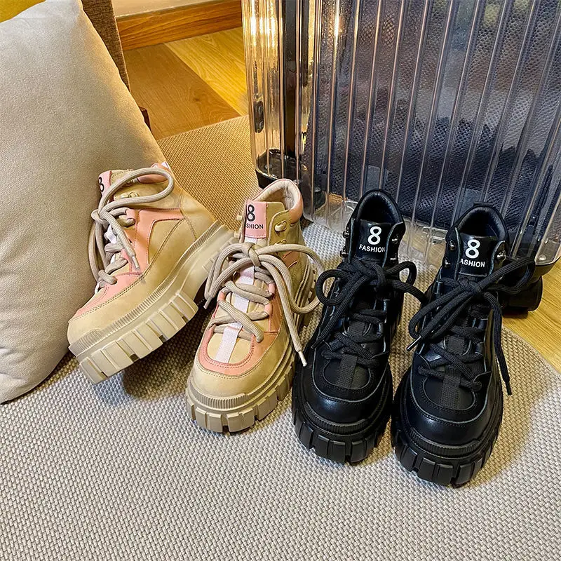 Platform Women's Ankle Boots Gothic Style Autumn Sports Chunky Shoes Designer Punk Sneakers Harajuku
Platform Women's Ankle Boots Gothic Style Autumn Sports Chunky Shoes Designer Punk Sneakers Harajuku