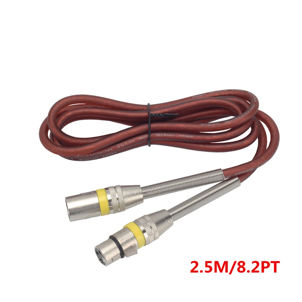 XLR Cable Male To Female 3Pin Audio Cable Foil+Braided Shielded For Microphone High Shielding Dual Canon Condenser Mic Cable
XLR Cable Male To Female 3Pin Audio Cable Foil+Braided Shielded For Microphone High Shielding Dual Canon Condenser Mic Cable