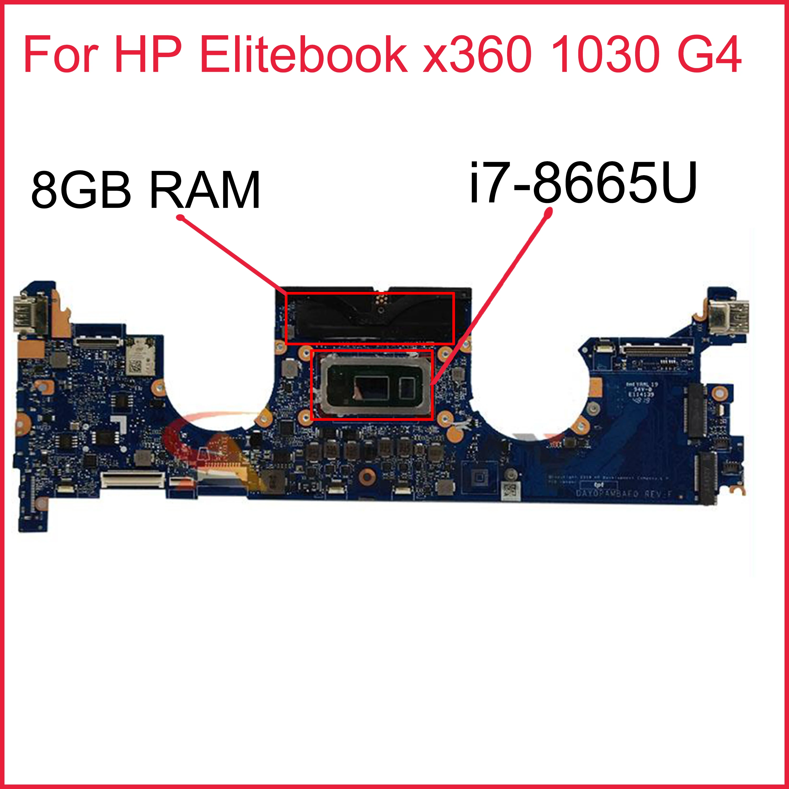 For HP EliteBook x360 1030 G4 Laptop NoteBook PC Motherboard DAY0PAMBAF0 Y0PA With SRF9W i7-8665U 8GB RAM Fully Tested OK
For HP EliteBook x360 1030 G4 Laptop NoteBook PC Motherboard DAY0PAMBAF0 Y0PA With SRF9W i7-8665U 8GB RAM Fully Tested OK