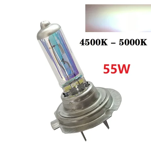 2 шт. 6000k супер яркая белая H7 галогенная лампа 12 В лампа для автомобильных фар h7 55 Вт 100 Вт галогенная лампа