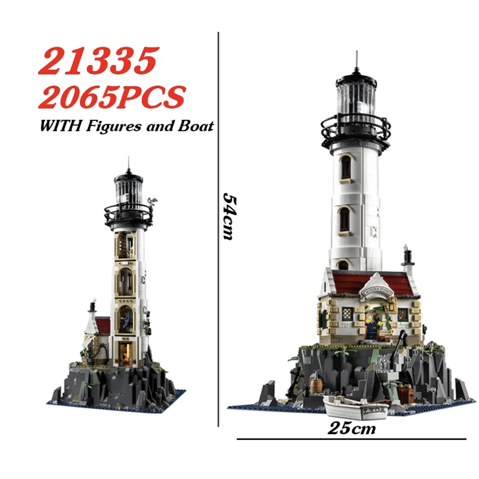 2065 PCS Motorised Lighthouse Compatible with 21335 Building Blocks Technical Bricks DIY Assembled Model Educational Toy
2065 PCS Motorised Lighthouse Compatible with 21335 Building Blocks Technical Bricks DIY Assembled Model Educational Toy