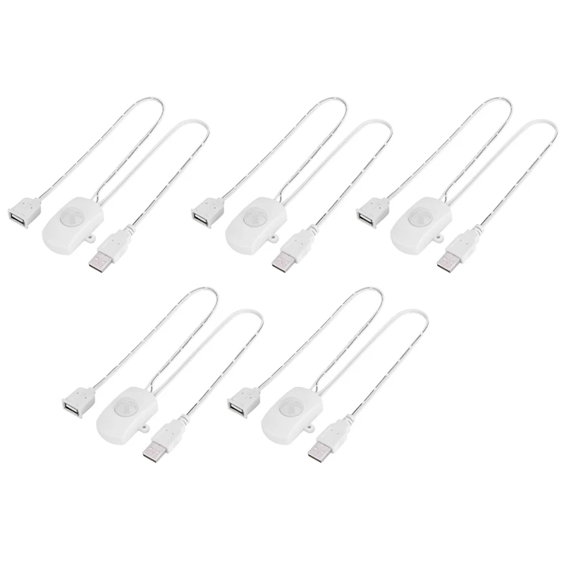 5 Pcs Sensor Switch Detector Automatic Switch DC 5V/12V/24V USB PIR For LED Light Strip Intelligent Body Motion Sensor White 
5 Pcs Sensor Switch Detector Automatic Switch DC 5V/12V/24V USB PIR For LED Light Strip Intelligent Body Motion Sensor White