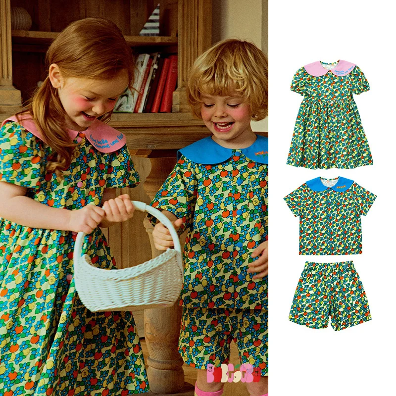 Girls Shirt Shorts Sets 2023 Spring Summer Boys Sets Sister Brother Cloth Floral Shirt for Kids Children's Clothing
Girls Shirt Shorts Sets 2023 Spring Summer Boys Sets Sister Brother Cloth Floral Shirt for Kids Children's Clothing