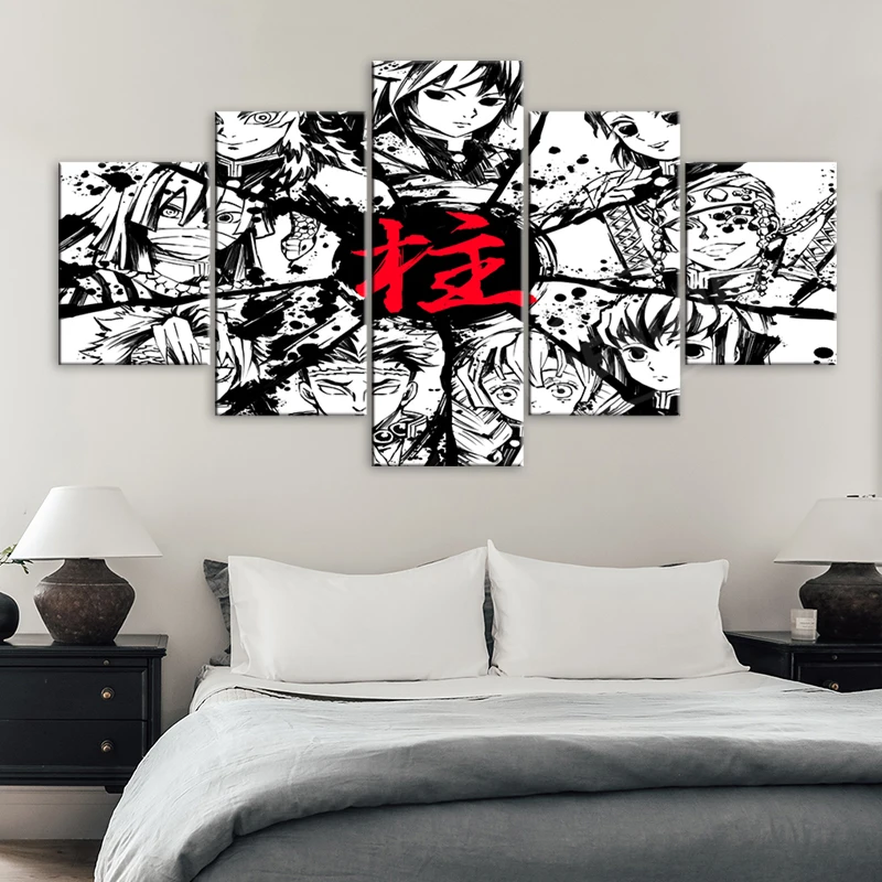 Demon Slayer Corps Modular Picture 5 Pcs Anime Roles Canvas Paintings Wall Art Prints Bedside Background Home Decor Poster Frame
Demon Slayer Corps Modular Picture 5 Pcs Anime Roles Canvas Paintings Wall Art Prints Bedside Background Home Decor Poster Frame