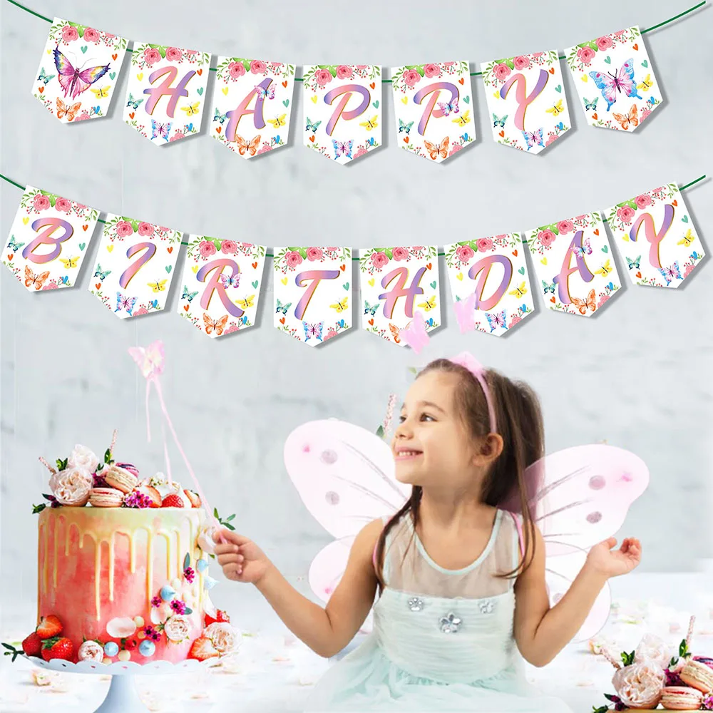 Sweet Girls Cartoon Spring Butterfly Flower Party Paper HAPPY BIRTHDAY Party Banner Bunting Jungle Baby Shower Party Decorations
Sweet Girls Cartoon Spring Butterfly Flower Party Paper HAPPY BIRTHDAY Party Banner Bunting Jungle Baby Shower Party Decorations