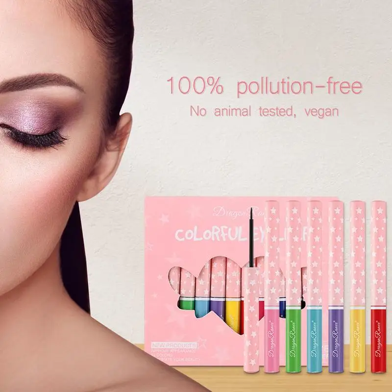 Colored Eyeliner 12Colors High Pigmented Liquid Eyeliner Pencil Set Rainbow Neon Matte Eyeliners Waterproof Long Last For Girls
Colored Eyeliner 12Colors High Pigmented Liquid Eyeliner Pencil Set Rainbow Neon Matte Eyeliners Waterproof Long Last For Girls