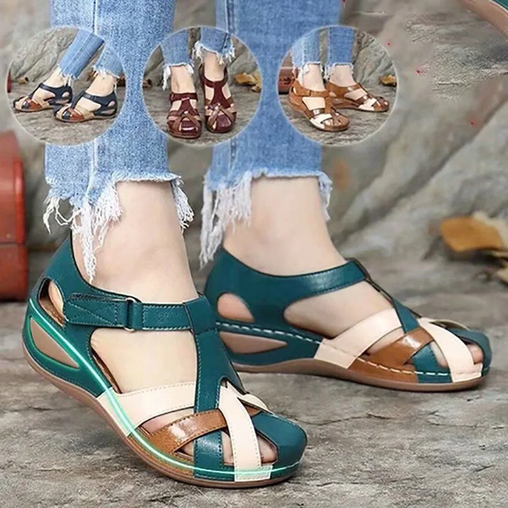 Summer Women Sandals Round Toe Vintage Sewing Comfort Ladies Wedge Shoes Fashion Female Beach Sandalias De Mujer Plus Size
Summer Women Sandals Round Toe Vintage Sewing Comfort Ladies Wedge Shoes Fashion Female Beach Sandalias De Mujer Plus Size