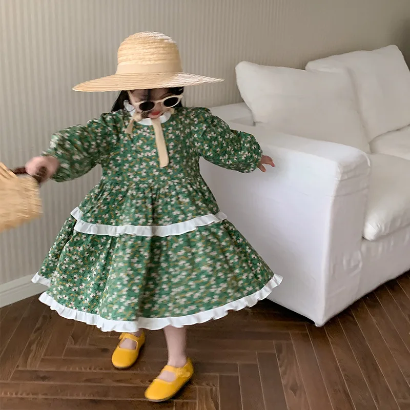 Little Girl Dress Kids Floral Dresses Korean Children's Clothing Autumn Spring 2023 Cute Baby Girls One Piece Toddler Clothes
Little Girl Dress Kids Floral Dresses Korean Children's Clothing Autumn Spring 2023 Cute Baby Girls One Piece Toddler Clothes
