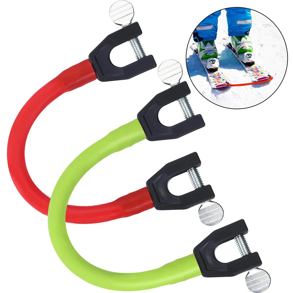

Ski Tip Connector Plastic Mold Control Speed Skiing Training Aid Bungee Jumping Rope Wider Clamp Wedge Snow Tools Yellow