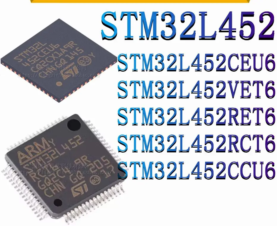 STM32L452CEU6 STM32L452VET6 STM32L452RET6 STM32L452RCT6 STM32L452CCU6 ARM Cortex-M4 80MHz Microcontroller (MCU/MPU/SOC) IC chip
STM32L452CEU6 STM32L452VET6 STM32L452RET6 STM32L452RCT6 STM32L452CCU6 ARM Cortex-M4 80MHz Microcontroller (MCU/MPU/SOC) IC chip