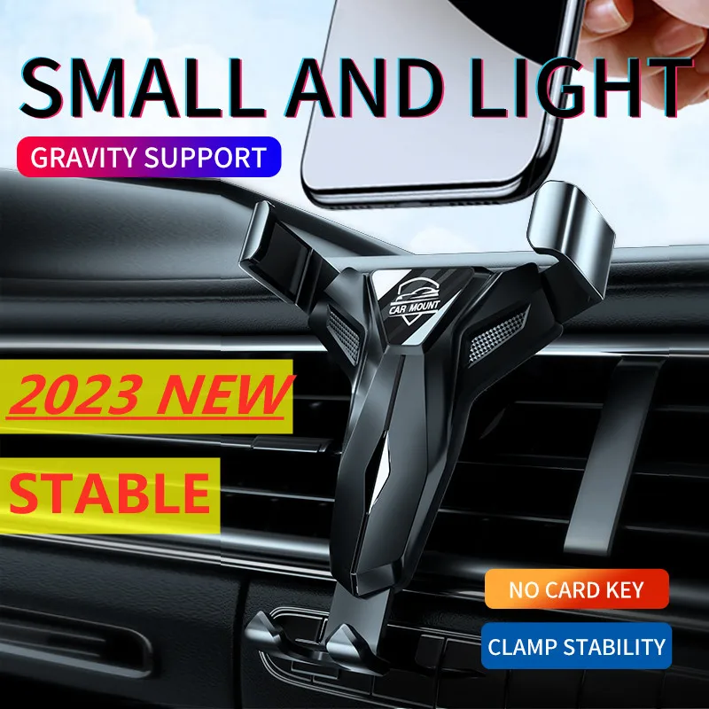 

Car Phone In Holder Support Telephone Maison Gravity Mobile Phone Stand Air Vent Clip Mount Support Mirror GPS Dashboard Bracket