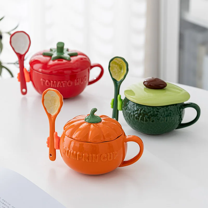 Pumpkin Cute Cup Personality Trend Student Water Cups Household Ceramic with Lid Spoon Breakfast Oat Mug Set Coffee Milk Cups
Pumpkin Cute Cup Personality Trend Student Water Cups Household Ceramic with Lid Spoon Breakfast Oat Mug Set Coffee Milk Cups