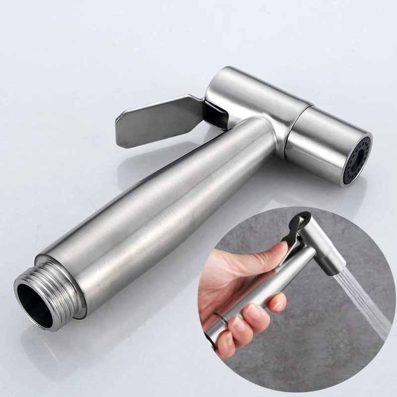 Toilet Spray Gun Stainless Steel Bidet Sprayer Faucets Handheld Cleaners Bath Shower Nozzle Bathroom Shower Head Fixture
Toilet Spray Gun Stainless Steel Bidet Sprayer Faucets Handheld Cleaners Bath Shower Nozzle Bathroom Shower Head Fixture