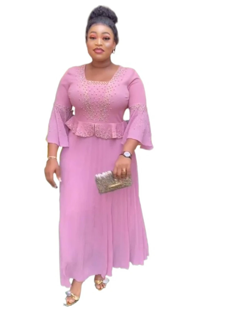 Элегантные африканские платья для женщин, новинка 2023, Осеннее длинное платье для свадебной вечеринки с имитацией двух предметов, Дашики, наряды Анкары, Халат
Элегантные африканские платья для женщин, новинка 2023, Осеннее длинное платье для свадебной вечеринки с имитацией двух предметов, Дашики, наряды Анкары, Халат