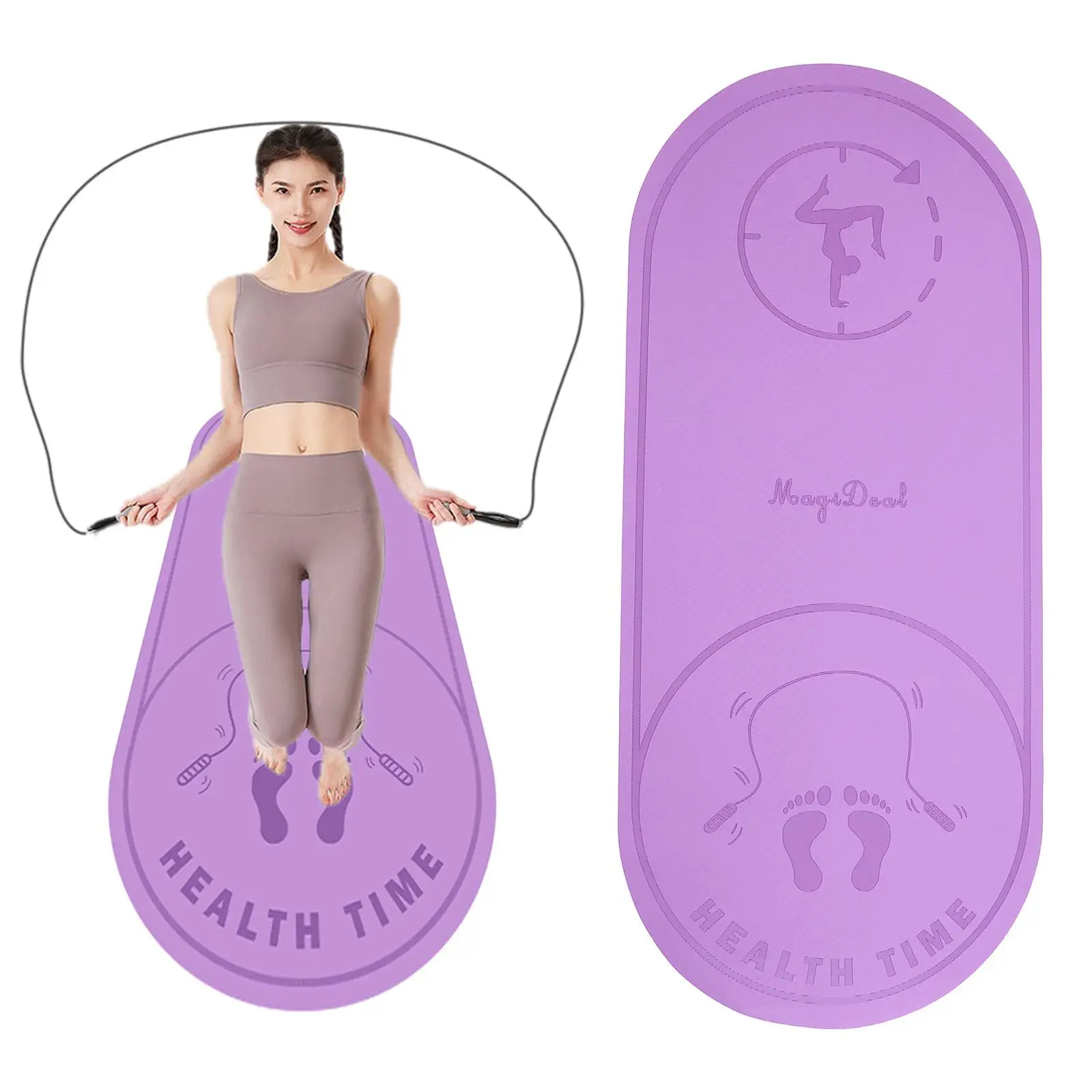 140x60cm Anti-slip Jump Rope Mat, Sound Proof Knees Protect Skipping Rope Mat, Impact Absorption Jumping Mat for Home Gym
140x60cm Anti-slip Jump Rope Mat, Sound Proof Knees Protect Skipping Rope Mat, Impact Absorption Jumping Mat for Home Gym