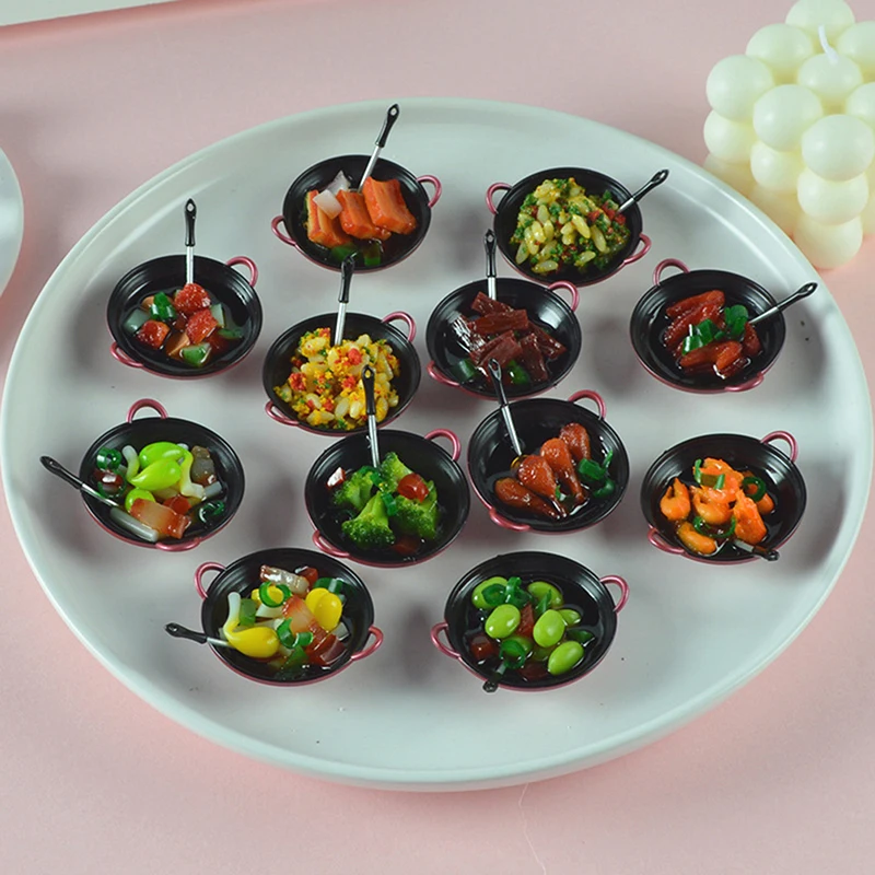Dollhouse Miniature Accessories Mini Cooking Pot with Food Simulation Kitchen Utensils Model for 1/12 1/6 Doll House Decoration
Dollhouse Miniature Accessories Mini Cooking Pot with Food Simulation Kitchen Utensils Model for 1/12 1/6 Doll House Decoration
