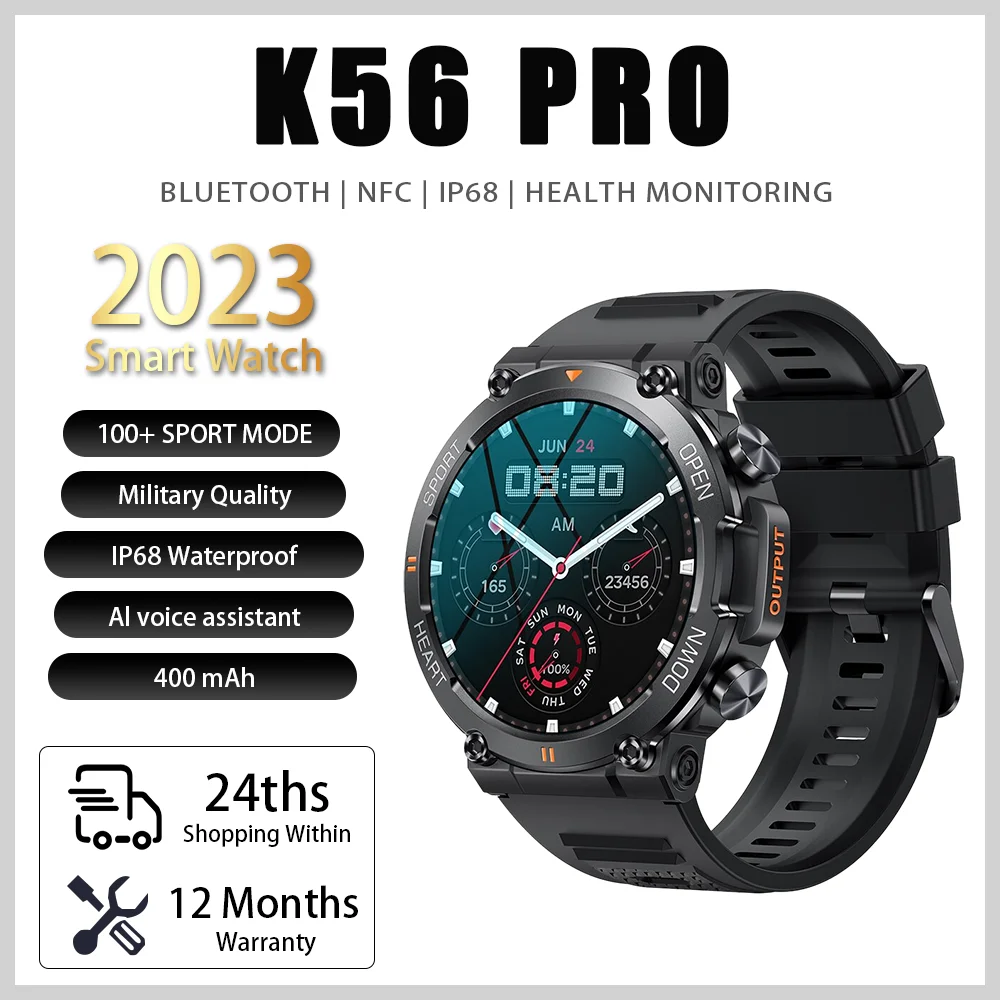 Смарт-часы 1,39 дюйма HD Bluetooth, фитнес-трекер, пульсометр, 400 мА · ч, Смарт-часы для XIAOMI Android IOS K56 PRO
Смарт-часы 1,39 дюйма HD Bluetooth, фитнес-трекер, пульсометр, 400 мА · ч, Смарт-часы для XIAOMI Android IOS K56 PRO