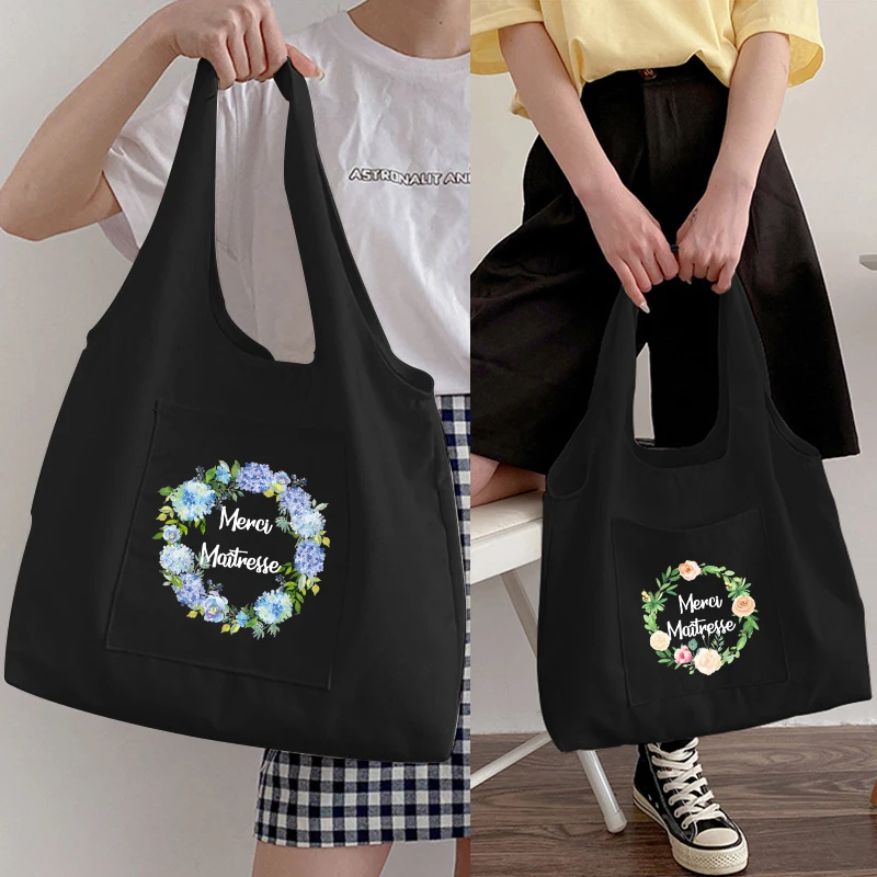 Thank You Mistress Print Woman Shopping Bag Reusable Grocery Bag Foldable Tote Cute with Bags Large Capacity Shoulder Bags
Thank You Mistress Print Woman Shopping Bag Reusable Grocery Bag Foldable Tote Cute with Bags Large Capacity Shoulder Bags