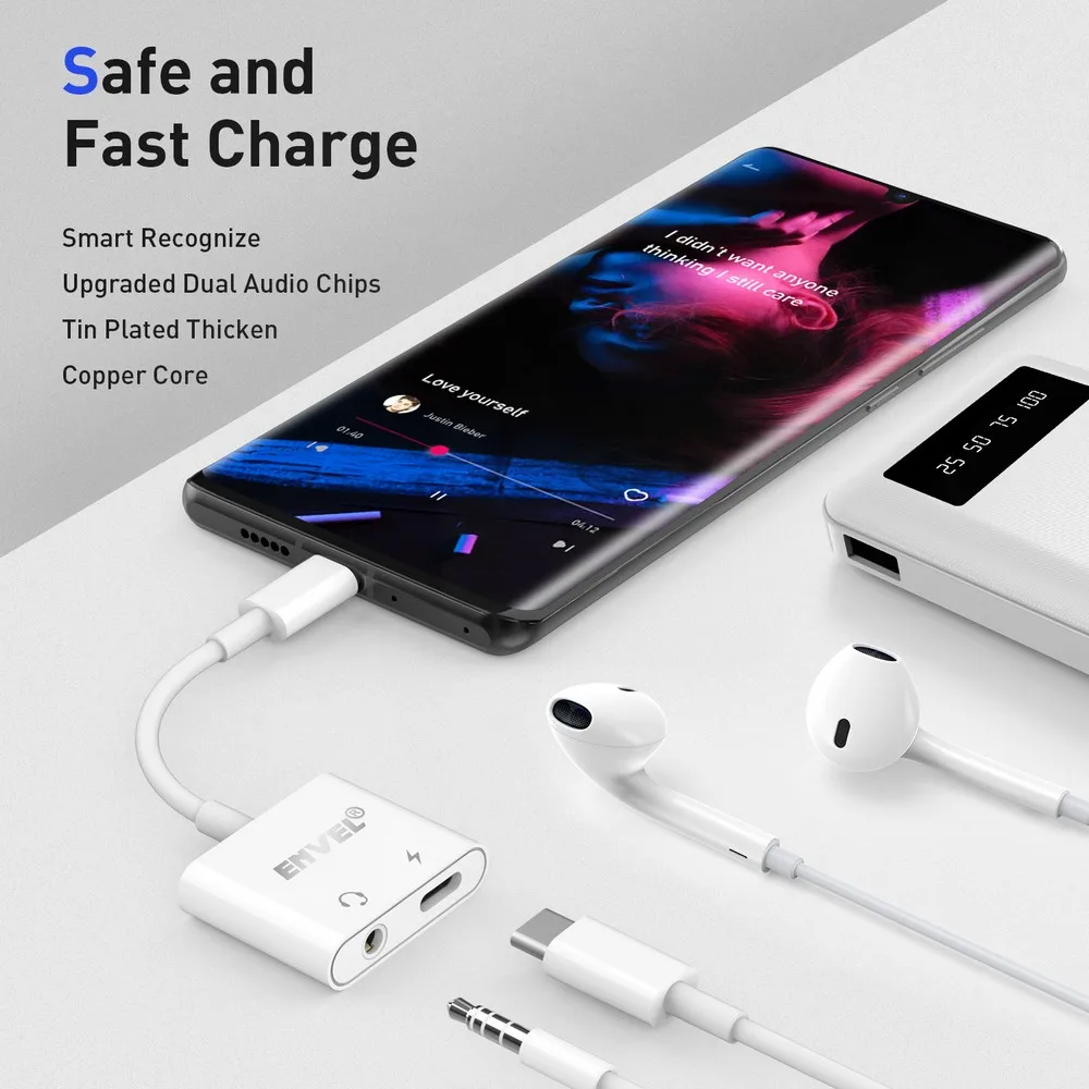 Type C Adapter 2 In 1 Splitter For Samsung Galaxy S21 S20 Ultra Note 10 Plus USB C to 3.5 Jack Earphone Audio Cable(White)
Type C Adapter 2 In 1 Splitter For Samsung Galaxy S21 S20 Ultra Note 10 Plus USB C to 3.5 Jack Earphone Audio Cable(White)