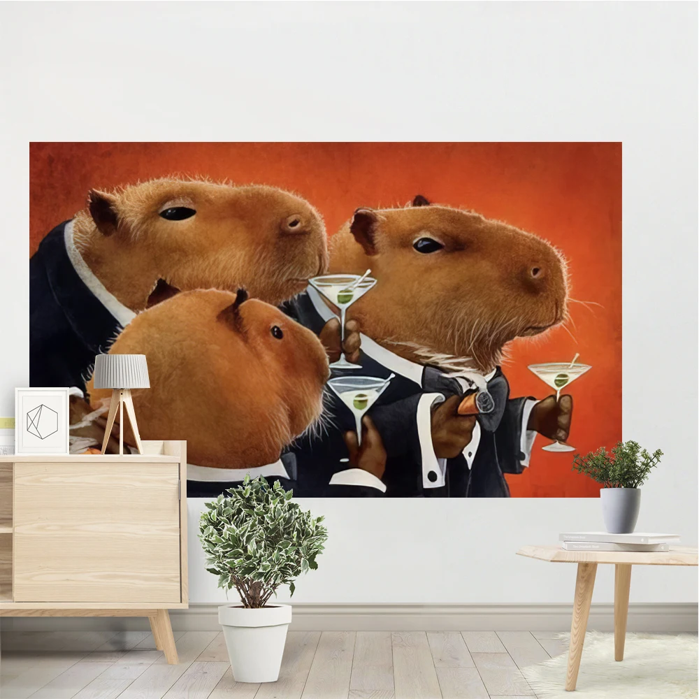 JmDecoCapybara Club Wall Painting Funny Wall Tapestry Humor Capybara Large Size Tapestry Tapestries Living Room Home Decor
JmDecoCapybara Club Wall Painting Funny Wall Tapestry Humor Capybara Large Size Tapestry Tapestries Living Room Home Decor