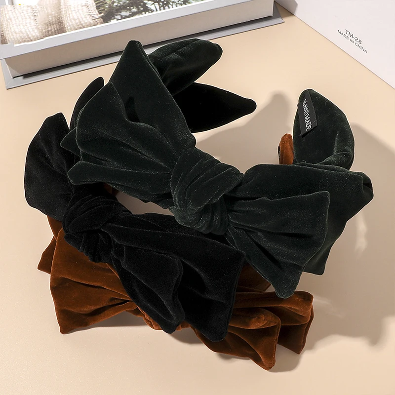 Double Bow Hairbands For Women Solid Color All-match Thickened Gold Velvet Hair Accessories Female Big Bow Wide Head Hoop
Double Bow Hairbands For Women Solid Color All-match Thickened Gold Velvet Hair Accessories Female Big Bow Wide Head Hoop
