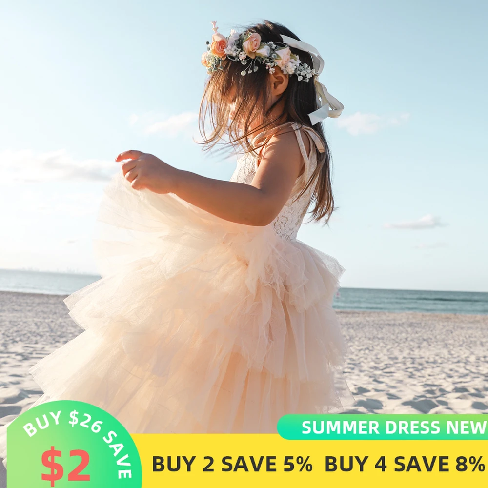 Little Girls Summer Dress for Kids Princess Birthday Party Gown Lace Sling Tutu Wedding Children Dresses Vintage Floral Clothes
Little Girls Summer Dress for Kids Princess Birthday Party Gown Lace Sling Tutu Wedding Children Dresses Vintage Floral Clothes